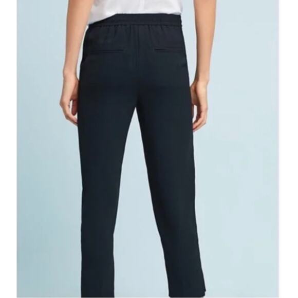 Anthropologie Black Essential Pull On Trousers Pants Slacks Sz M Classic Work - Picture 8 of 13